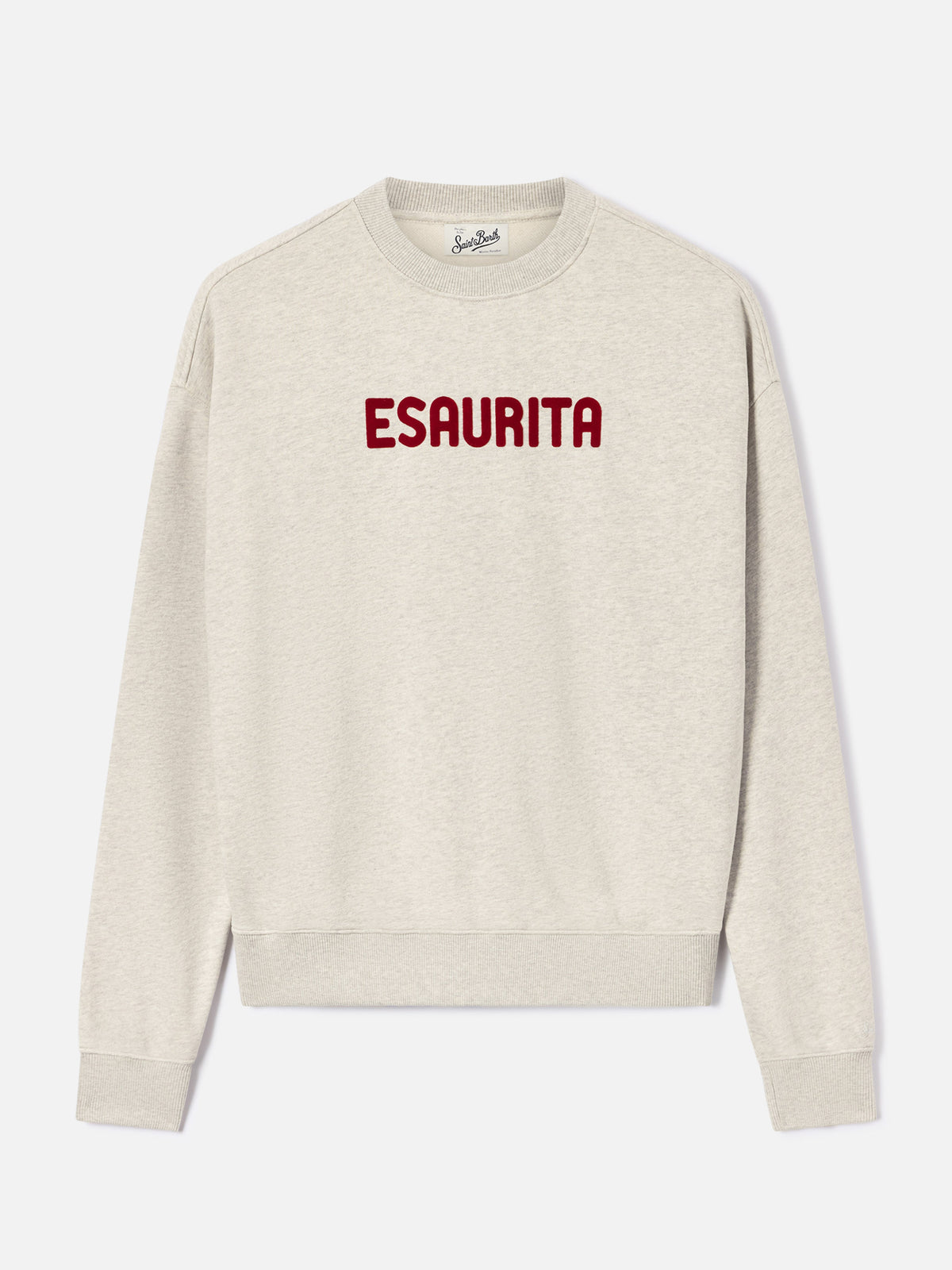 Sweatshirt Grey Stardust avec imprimé flock Esaurita 