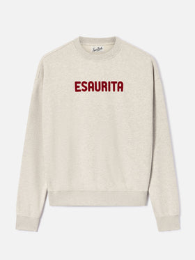 Sweatshirt Grey Stardust avec imprimé flock Esaurita 