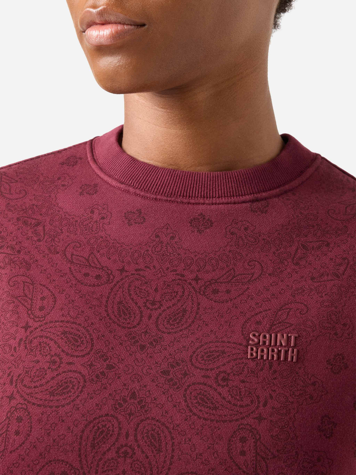 Stardust sweatshirt with bandanna print