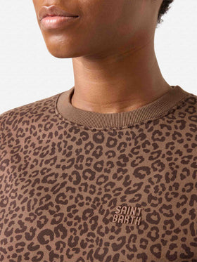 Stardust-Sweatshirt mit Leopardenprint 