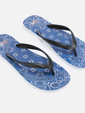 Chanclas slip-on de goma Tommy con estampado bandana 