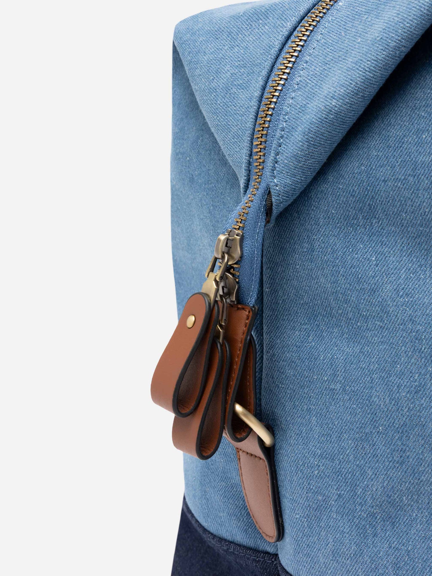Travel duffel denim bag