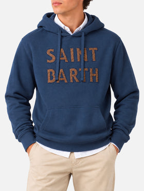 Sweat à capuche bleu Tribeca avec patch 