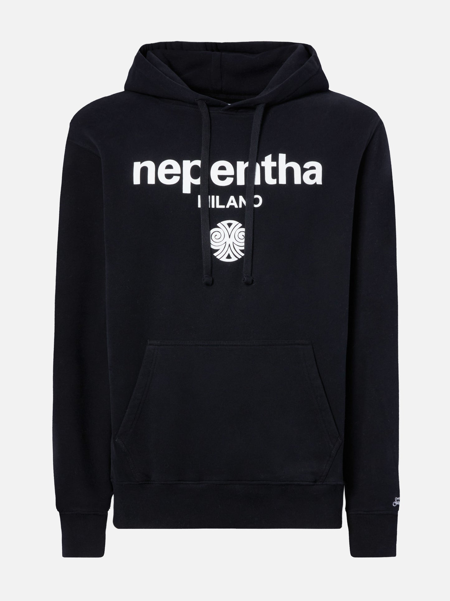 Tribeca cotton hoodie in black with Nephenta print | NEPHENTA SPECIAL EDITION