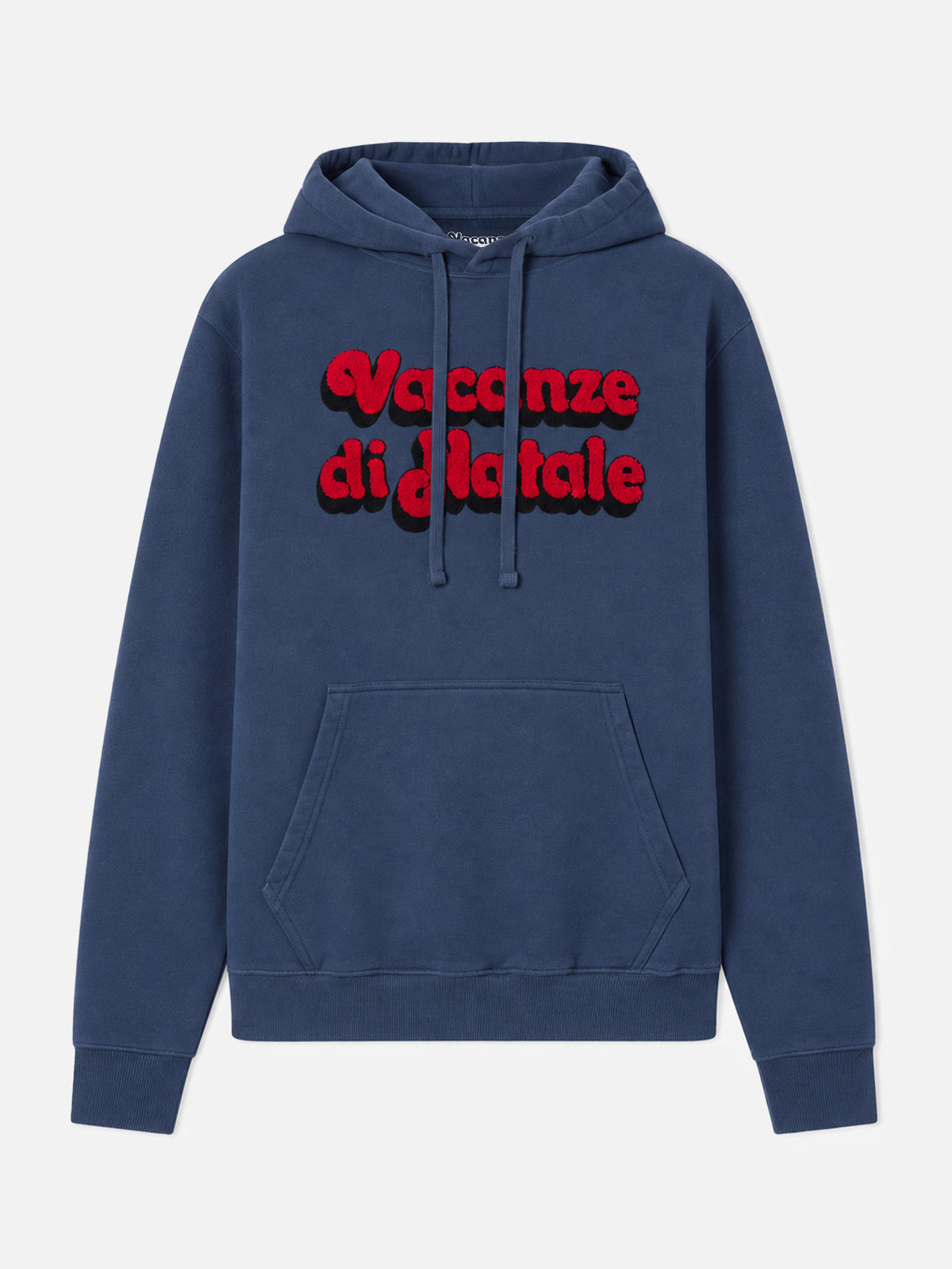 Tribeca cotton hoodie in blue with Vacanze di Natale embroidery | VACANZE DI NATALE SPECIAL EDITION