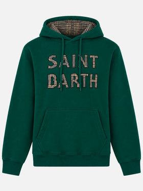 Tribeca green hoodie with patch