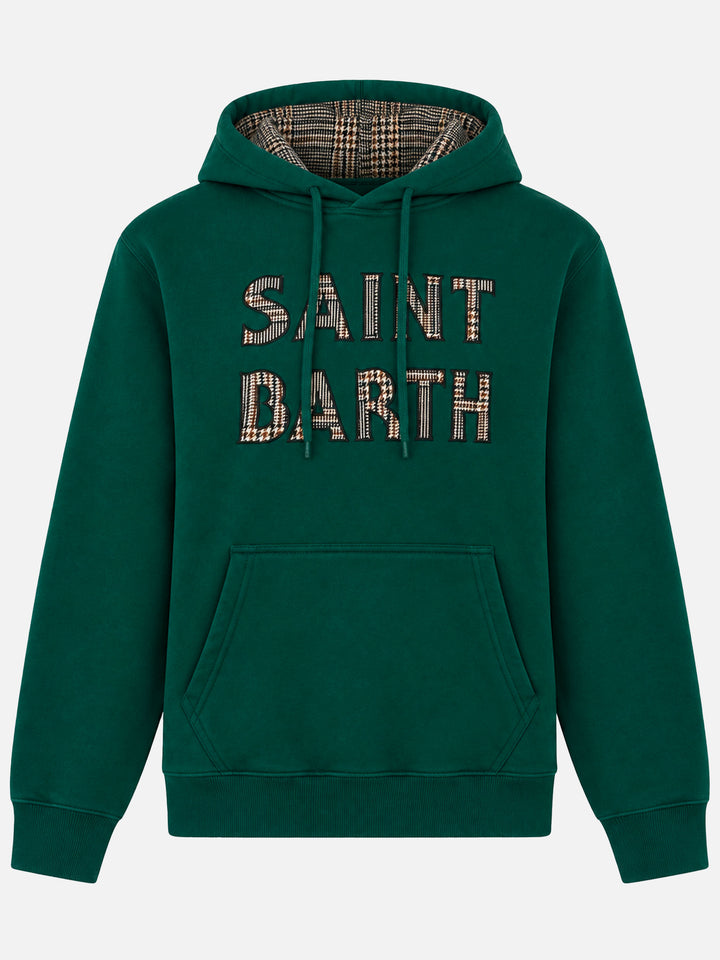 Tribeca green hoodie with patch