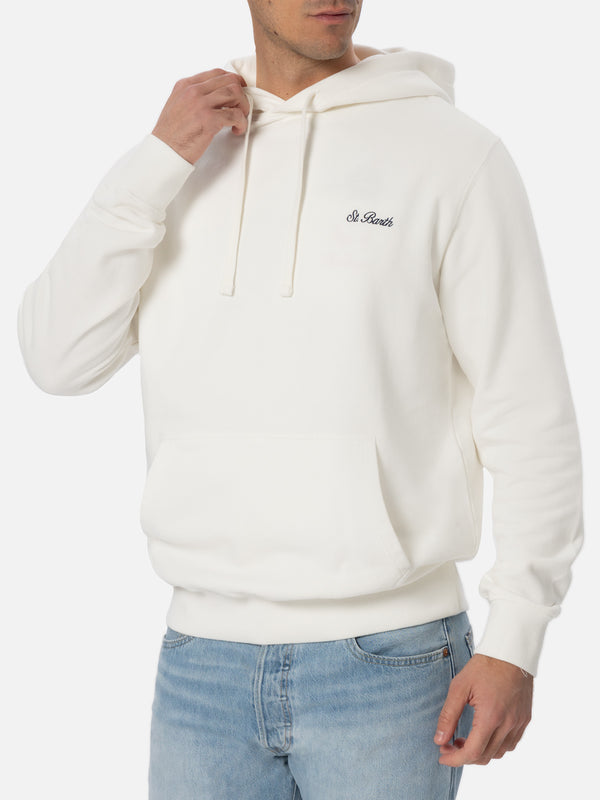 Man off-white sweatshirt Tribeca with St. Barth embroidery