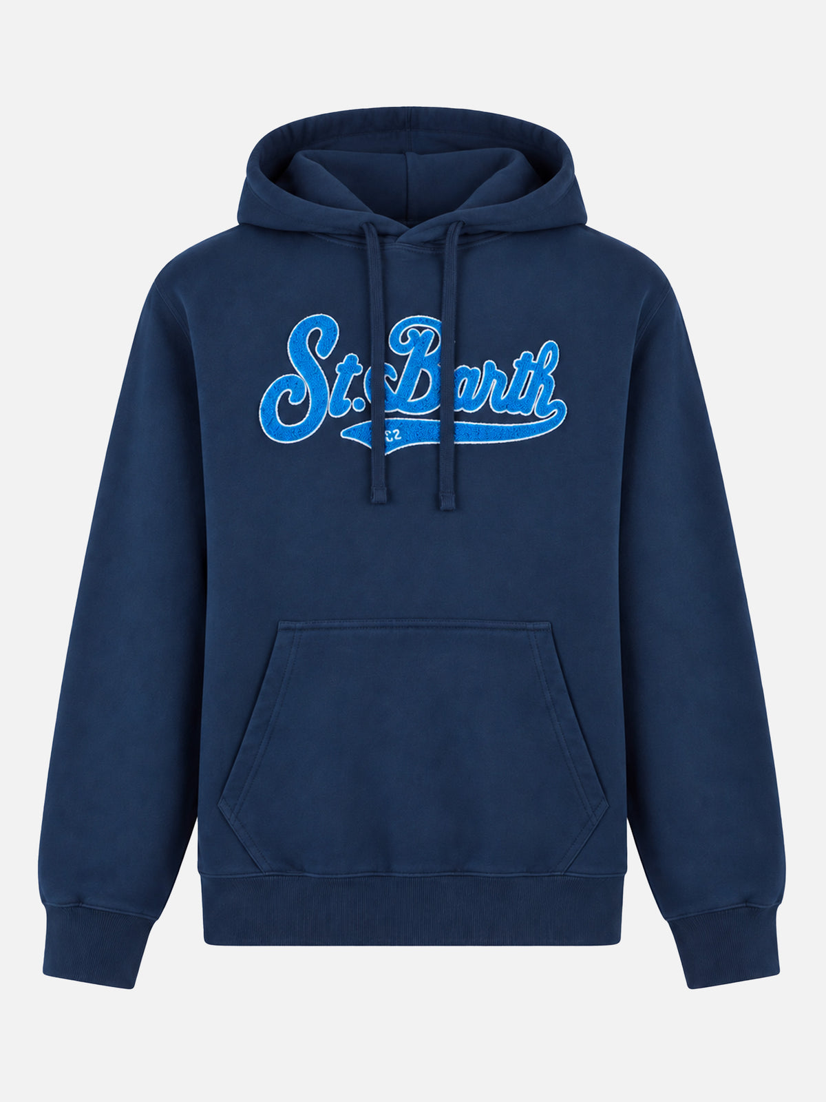 Blauer Tribeca Hoodie mit Frottee-Patch 