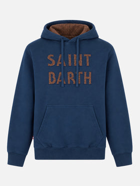 Sweat à capuche bleu Tribeca avec patch 