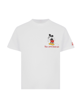 Cotton t-shirt with Non sono stato io embroidery and Mickey Mouse print | DISNEY® SPECIAL EDITION