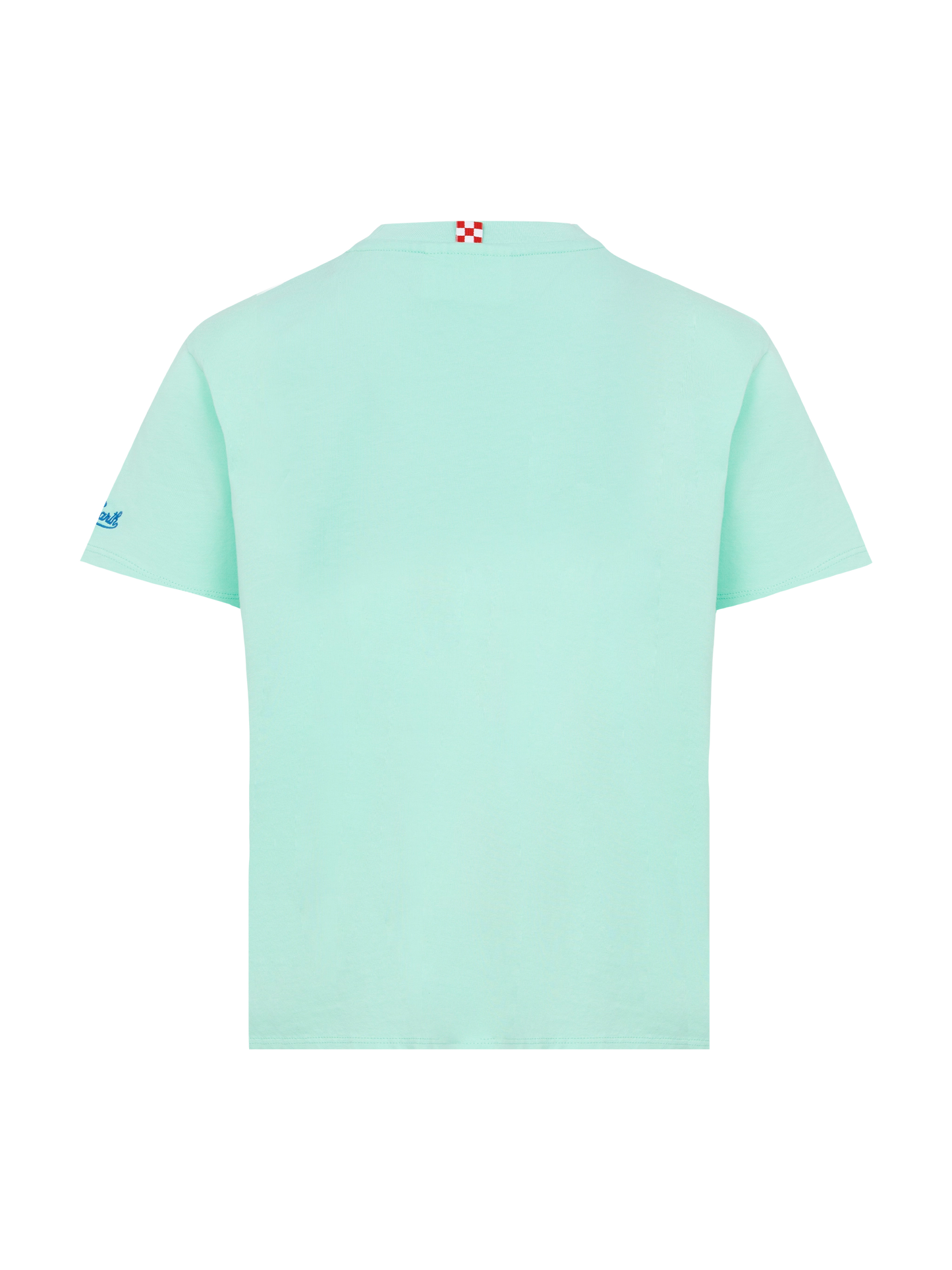 T-shirt in cotone con ricamo Cresco veloce