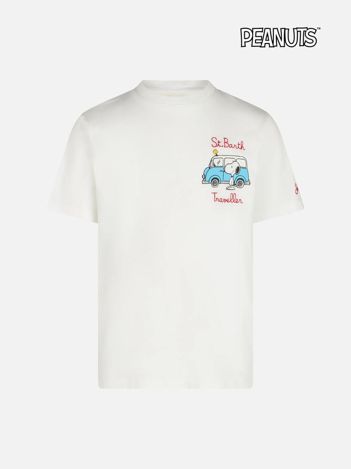Baumwoll-T-Shirt für Jungen mit Snoopy-Aufdruck und St. Barth Traveler-Stickerei | SNOOPY PEANUTS SONDEREDITION