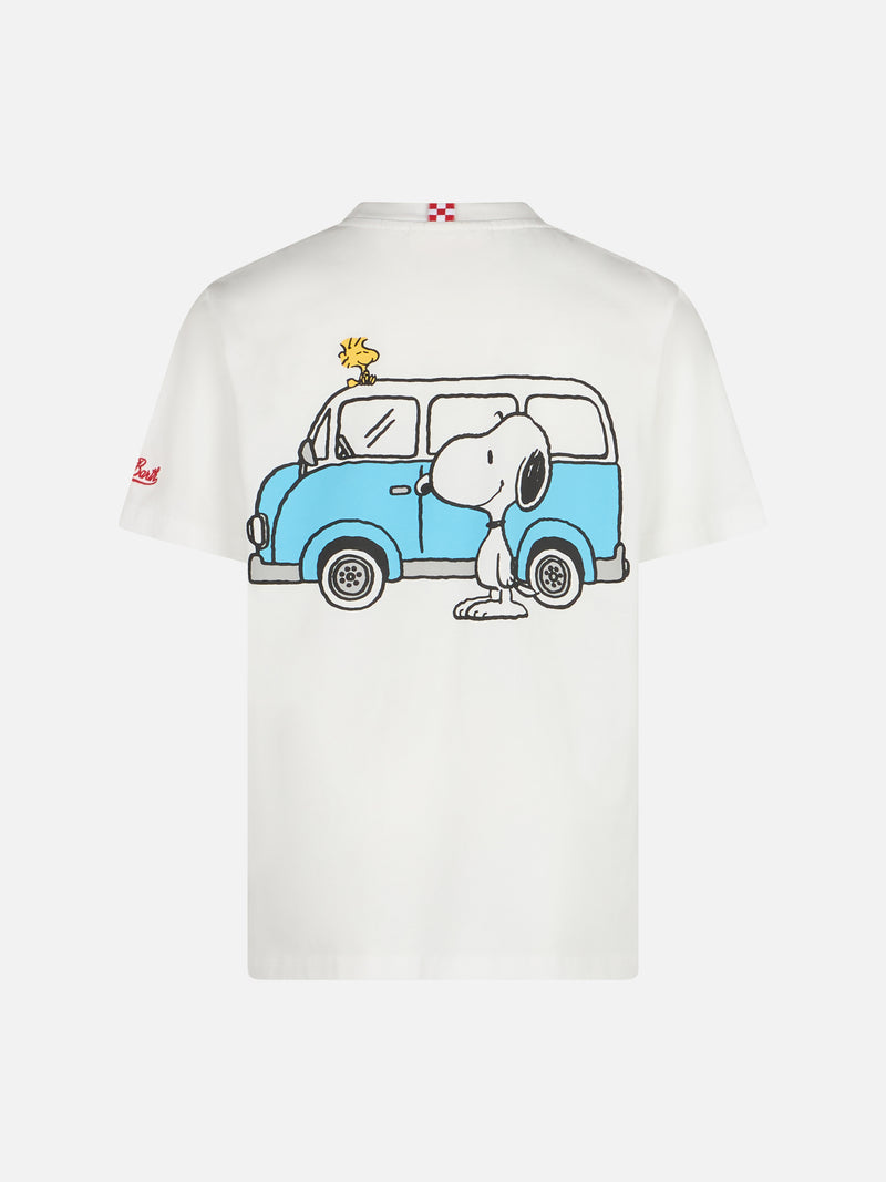 Baumwoll-T-Shirt für Jungen mit Snoopy-Aufdruck und St. Barth Traveler-Stickerei | SNOOPY PEANUTS SONDEREDITION