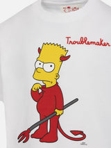 Baumwoll-T-Shirt für Jungen mit Bart-Aufdruck und Stickerei | DIE SIMPSON-SONDERAUSGABE