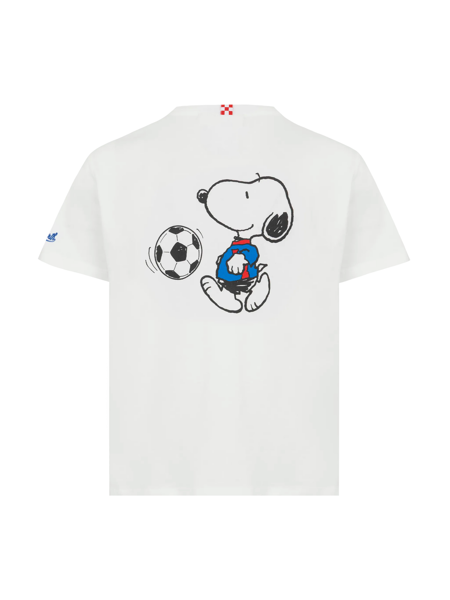 Cotton t-shirt with St. Barth bomber embroidery and Snoopy print | SNOOPY PEANUTS® SPECIAL EDITION
