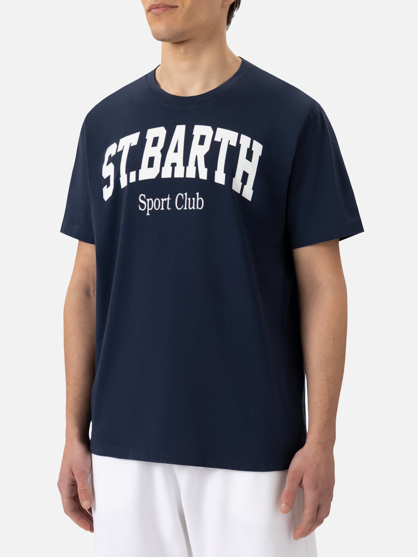 T-Shirt aus Bio-Baumwolle mit St. Barth Sport Club-Print