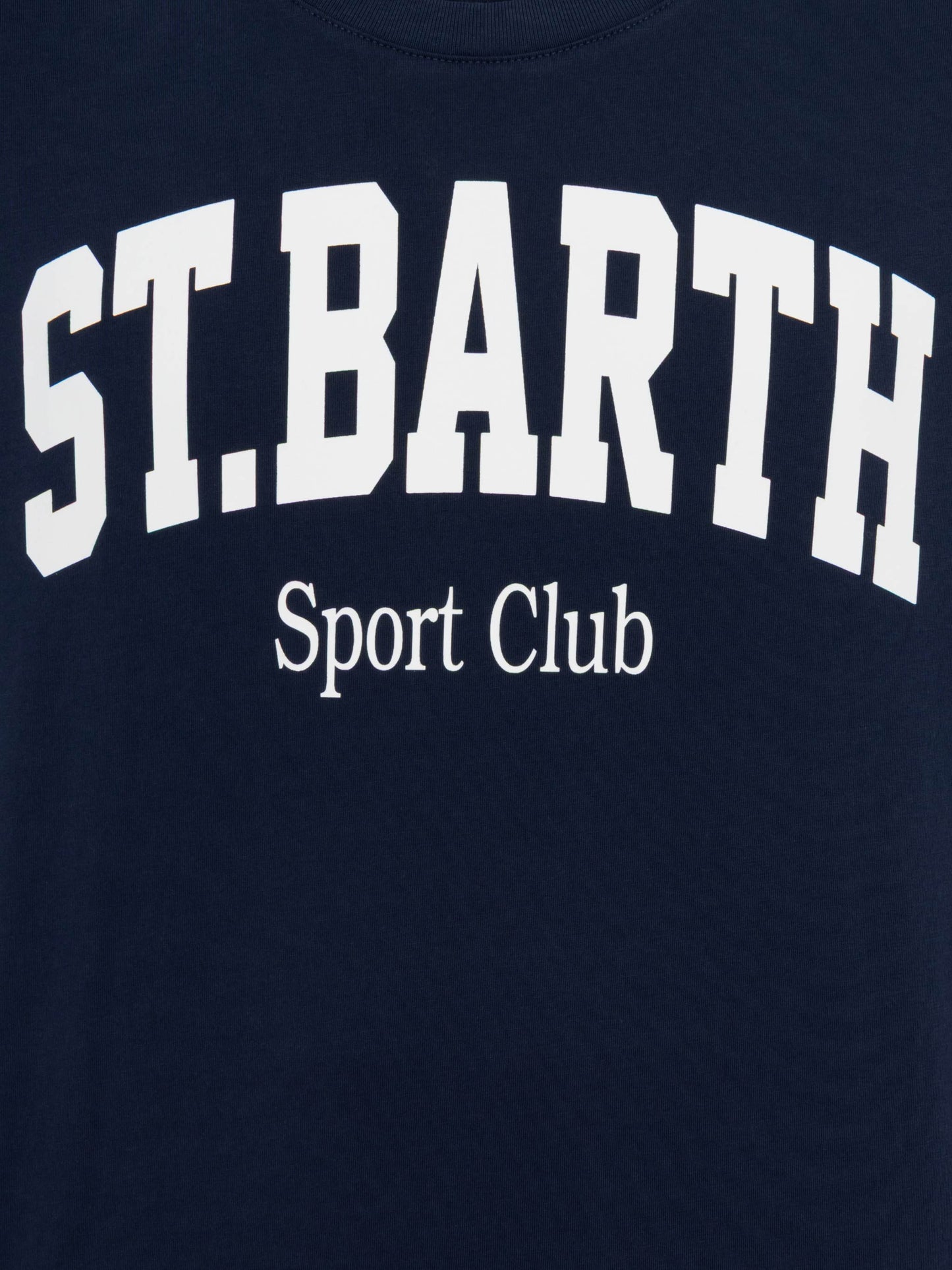 T-Shirt aus Bio-Baumwolle mit St. Barth Sport Club-Print