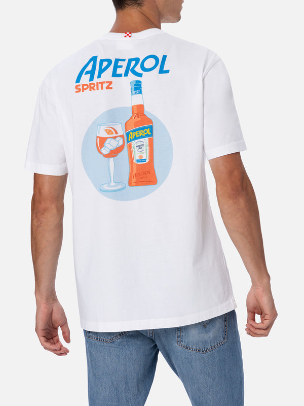 Man cotton t-shirt with Aperol Spritz front and back print | APEROL SPECIAL EDITION