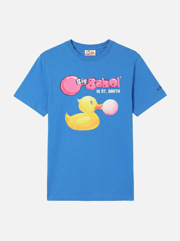 Herren-T-Shirt aus Baumwolle mit Enten- und Big-Babol-Aufdruck | GROSSE BABOL® SONDEREDITION