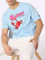 Man t-shirt with Big Babol crab placed print and embroidery | BIG BABOL SPECIAL EDITION