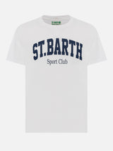 T-shirt Man in cotone organico con stampa St. Barth Sport Club