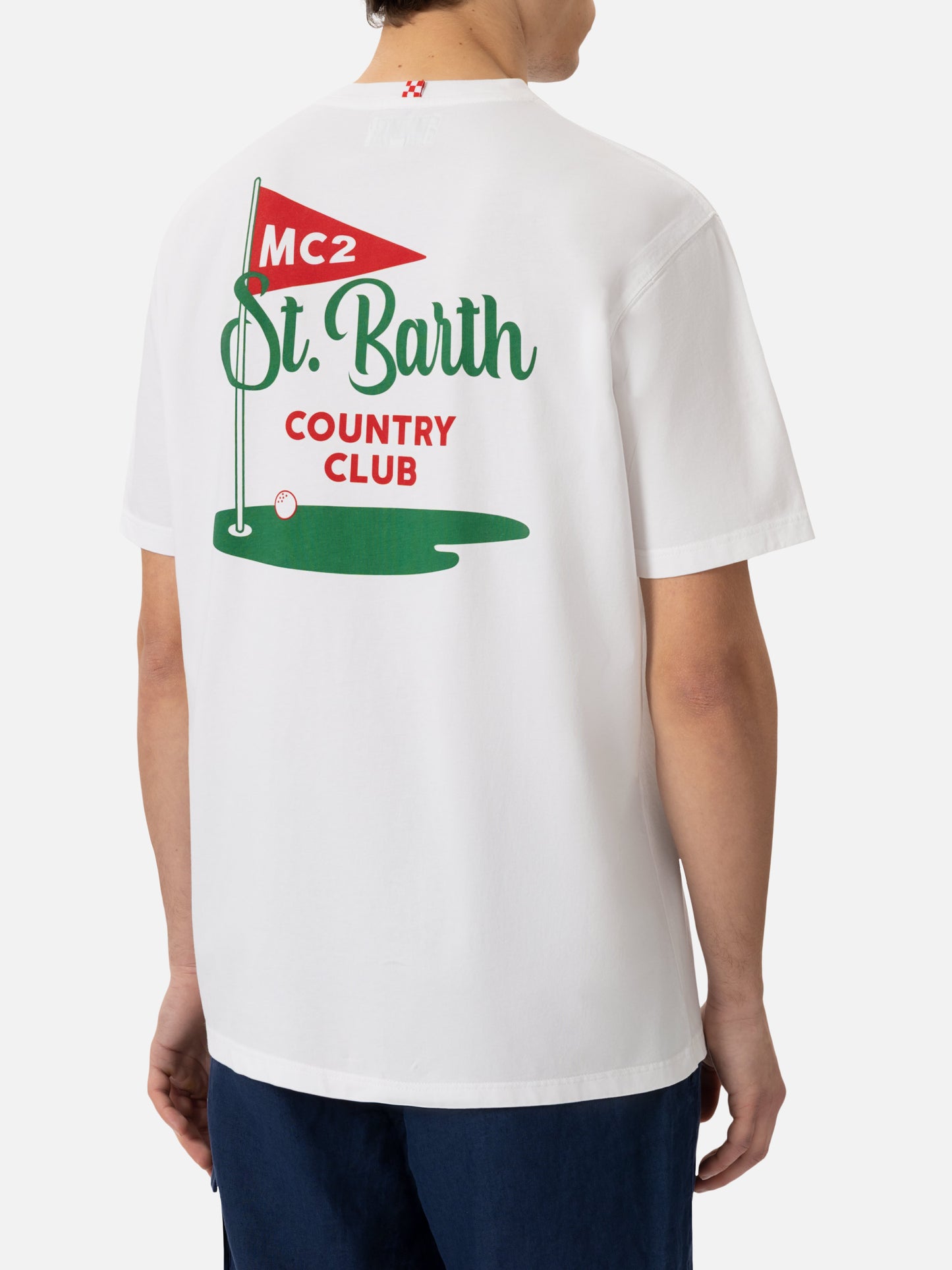 Baumwoll-T-Shirt mit St. Barth Country Club-Print