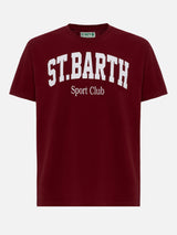 T-shirt Man in cotone con stampa St. Barth Sport Club