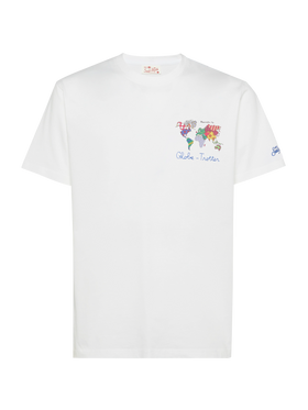 Cotton T-shirt with Romero Britto design print | BRITTO SPECIAL EDITION - MC2 Saint Barth