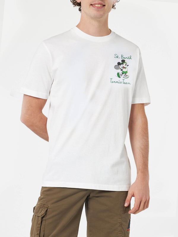 Baumwoll-T-Shirt für Herren mit Mickey Mouse-Aufdruck und Stickerei | DISNEY SPECIAL EDITION