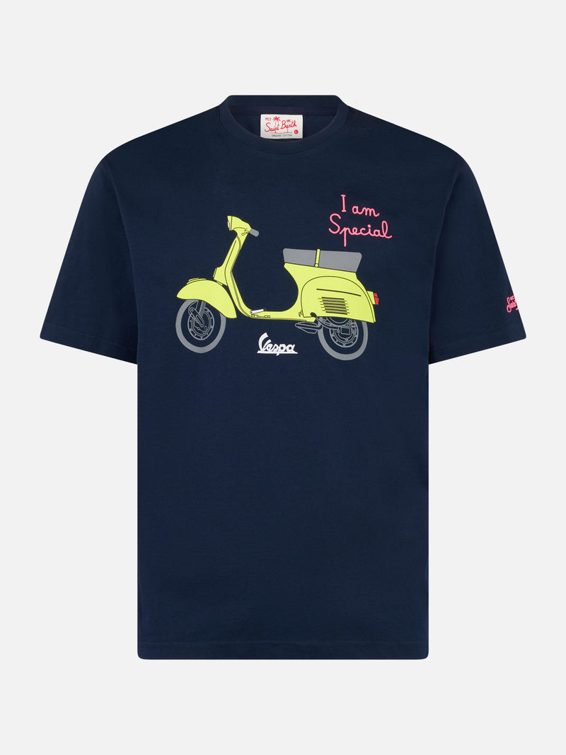 Man cotton t-shirt with Vespa print and embroidery | VESPA SPECIAL EDITION