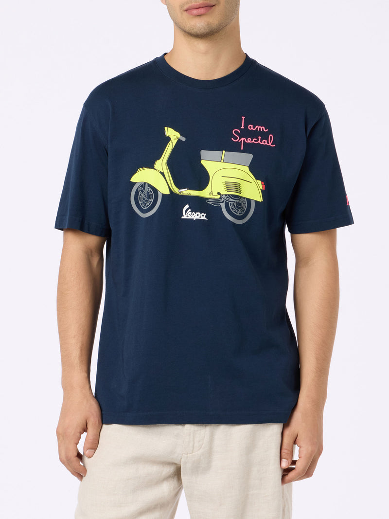 Baumwoll-T-Shirt für Herren mit Vespa-Aufdruck und Stickerei | VESPA SPECIAL EDITION