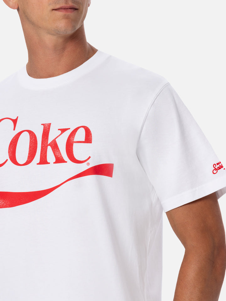 Herren-T-Shirt aus Baumwolle mit platziertem Coke-Logo | DIE SONDERAUSGABE DER COCA COLA COMPANY