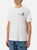 T-shirt Man in cotone con ricamo "Aperitivo a Portofino" | PORTOFINO DRY GIN SPECIAL EDITION