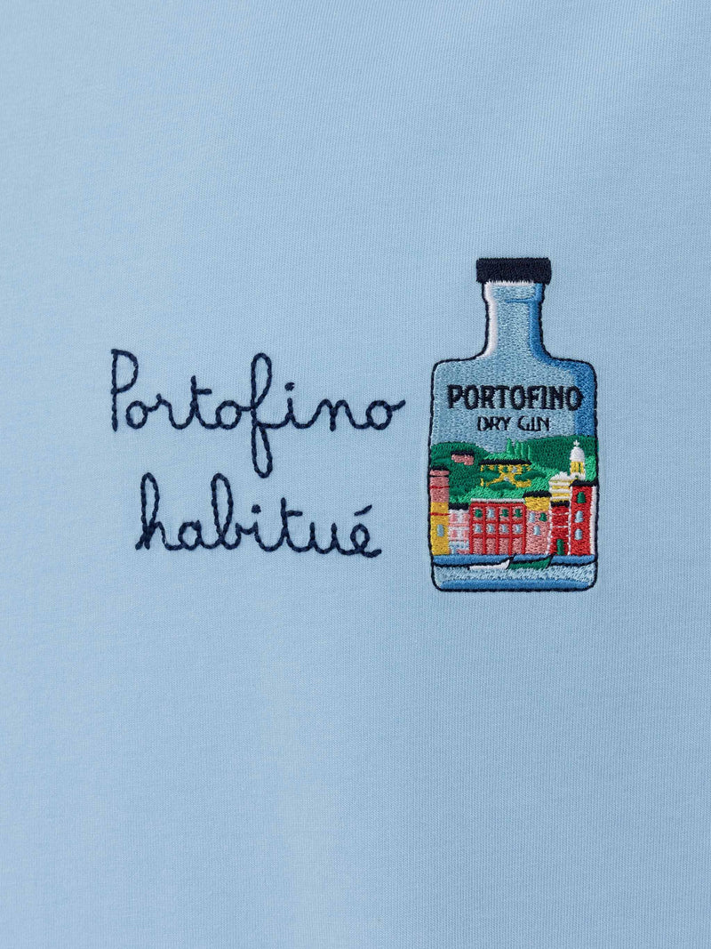 T-shirt Man in cotone con ricamo "Aperitivo a Portofino" | PORTOFINO DRY GIN SPECIAL EDITION