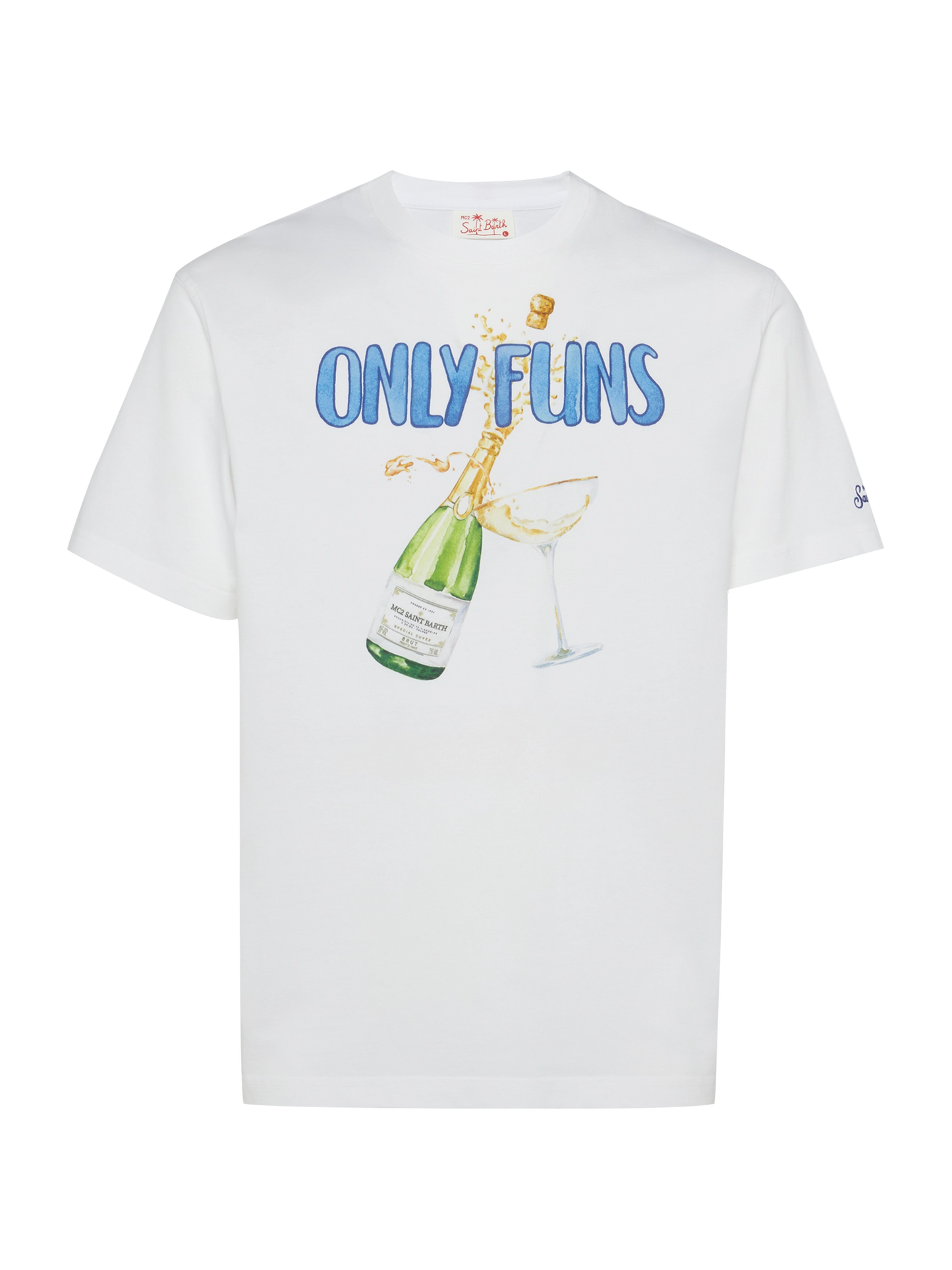 Cotton T-shirt with Only Funs print