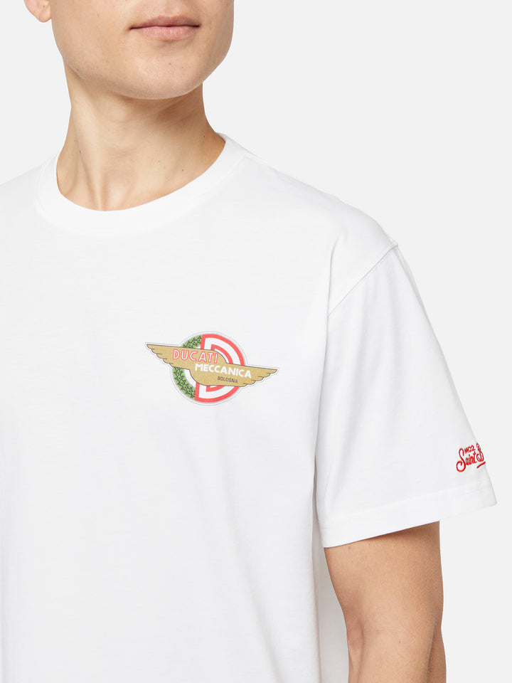 Cotton T-shirt with Ducati Meccanica logo print | DUCATI MOTORS® SPECIAL EDITION - MC2 Saint Barth