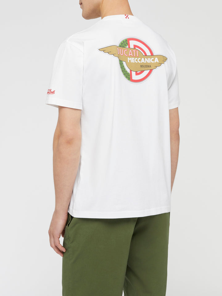 Cotton T-shirt with Ducati Meccanica logo print | DUCATI MOTORS® SPECIAL EDITION - MC2 Saint Barth