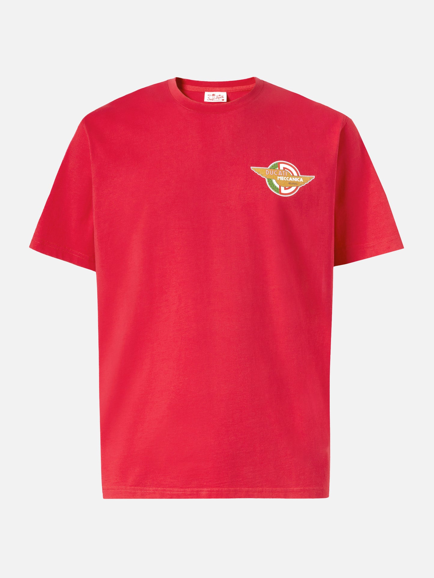 T-shirt in cotone con stampa logo Ducati Meccanica | DUCATI MOTORS® SPECIAL EDITION