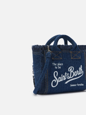 Dark wash denim Vanity mini bag