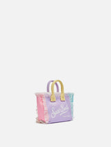 Color block cotton canvas Mini Vanity bag