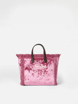 Mini Vanity pink chenille handbag