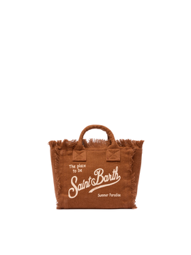 Mini Vanity brown Linen bag