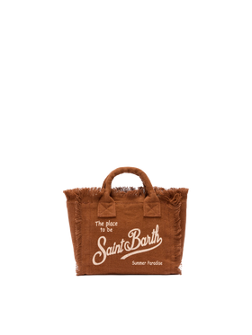 Mini Vanity brown Linen bag