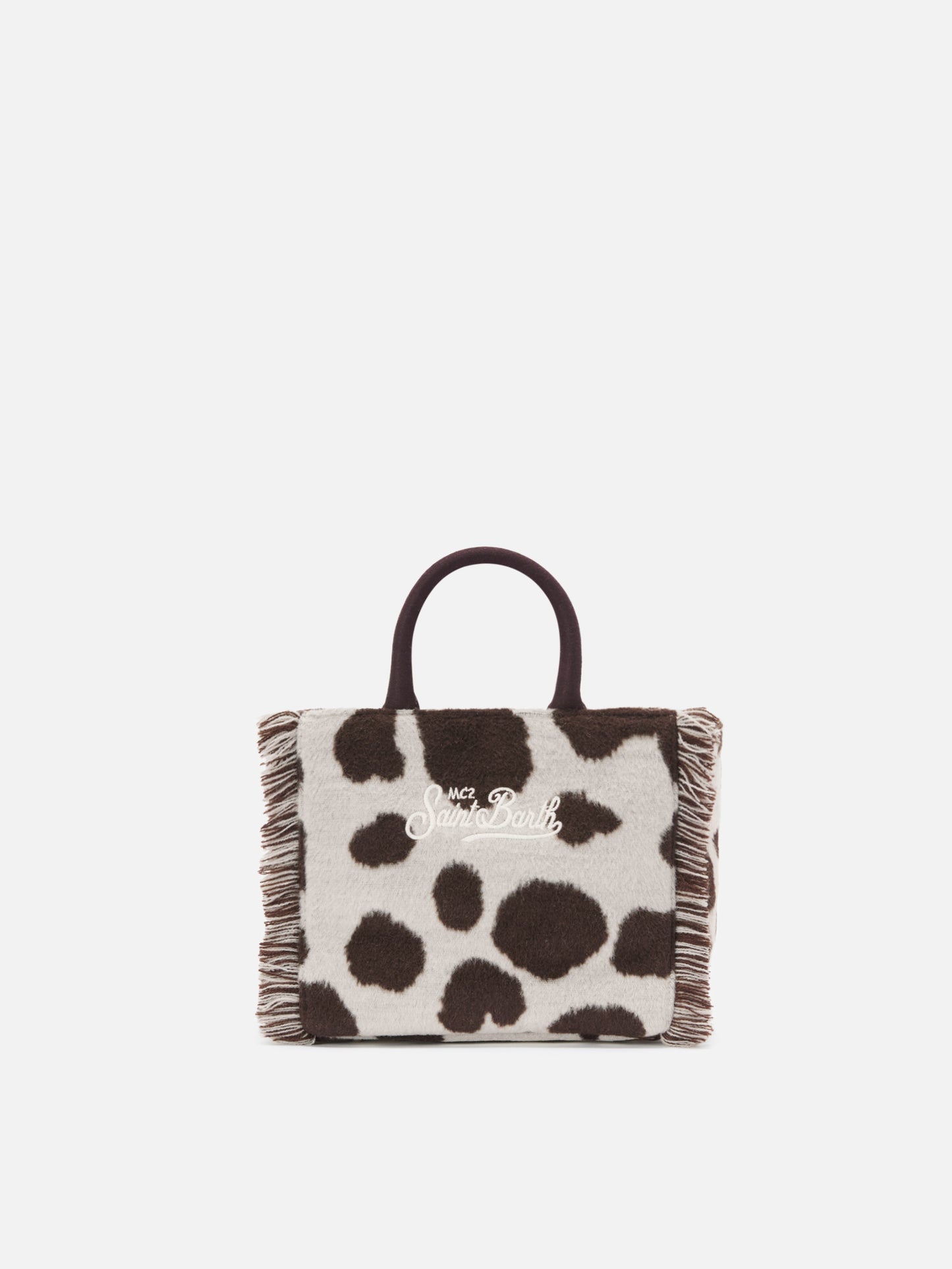 Borsa a mano Vanity Mini Felt in misto lana muccata
