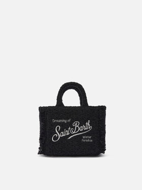 Vanity Mini Tweed Handbag in black