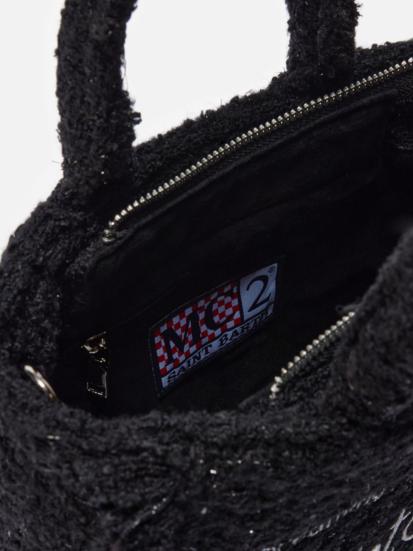 Vanity Mini Tweed Handbag in black