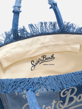 Denim patchwork Vanity regular bag