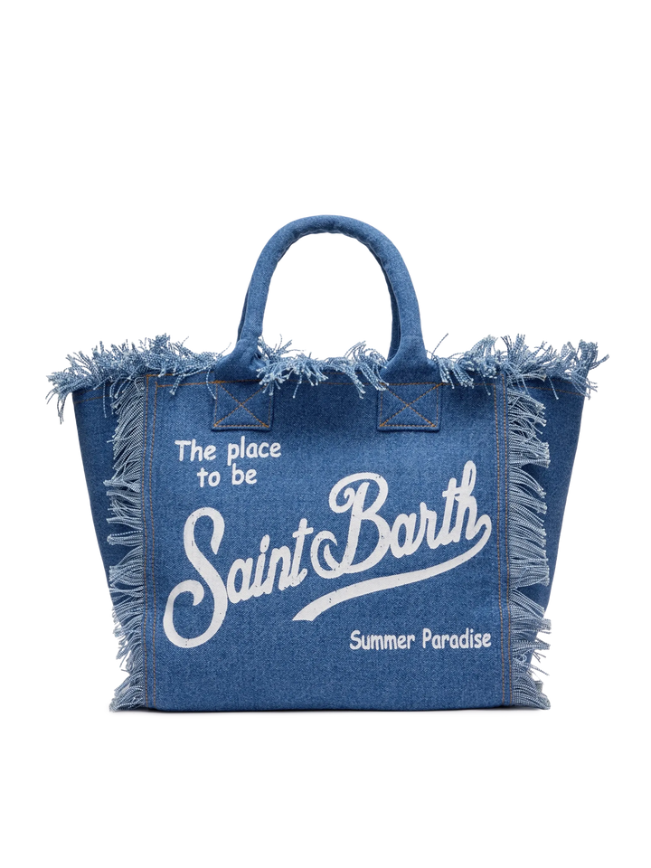 Denim fabric Vanity tote bag - MC2 Saint Barth