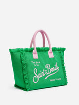 Borsa a spalla Vanity Sponge in spugna verde